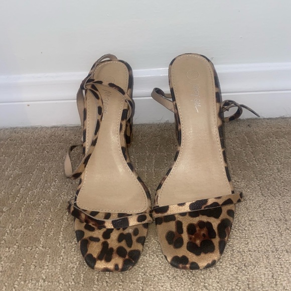Nasty Gal Cheetah Block Heels - Picture 3 of 6